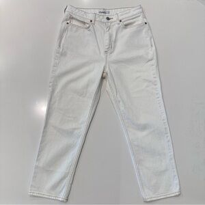 Elizabeth and James High Rise Vintage White Straight Leg Denim Jeans‎ Size 10